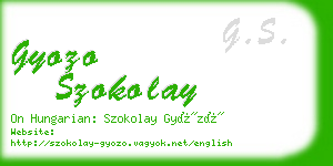 gyozo szokolay business card